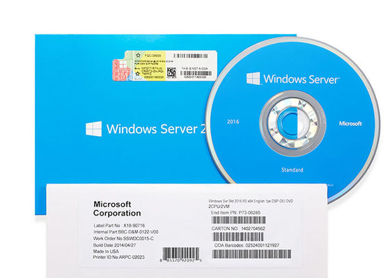 DVD Windows Server 2016 Anahtar Çok Dilli Sürüm Yazılım Sistemi