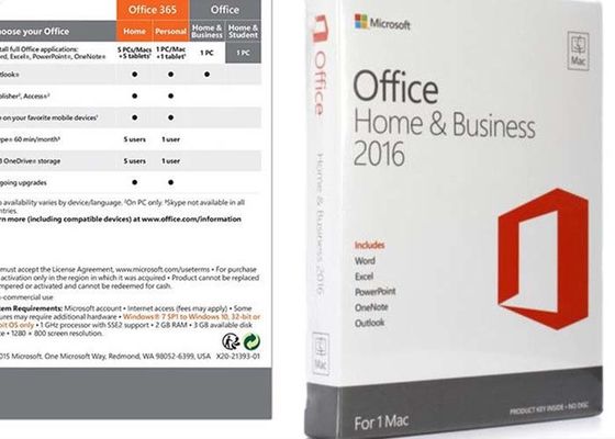 32 Bit 64 Bit Microsoft Office 2016 Ev ve İş DVD Dijital Anahtarı